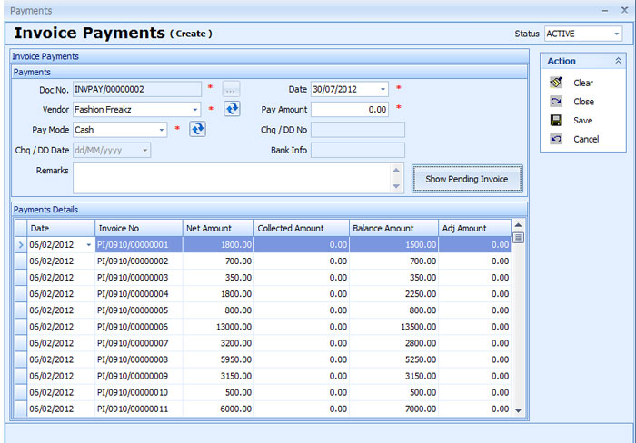 Invoice Payments